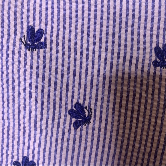 BROOKS BROTHERS Seersucker Embroidered Bee Shorts - Picture 4 of 15